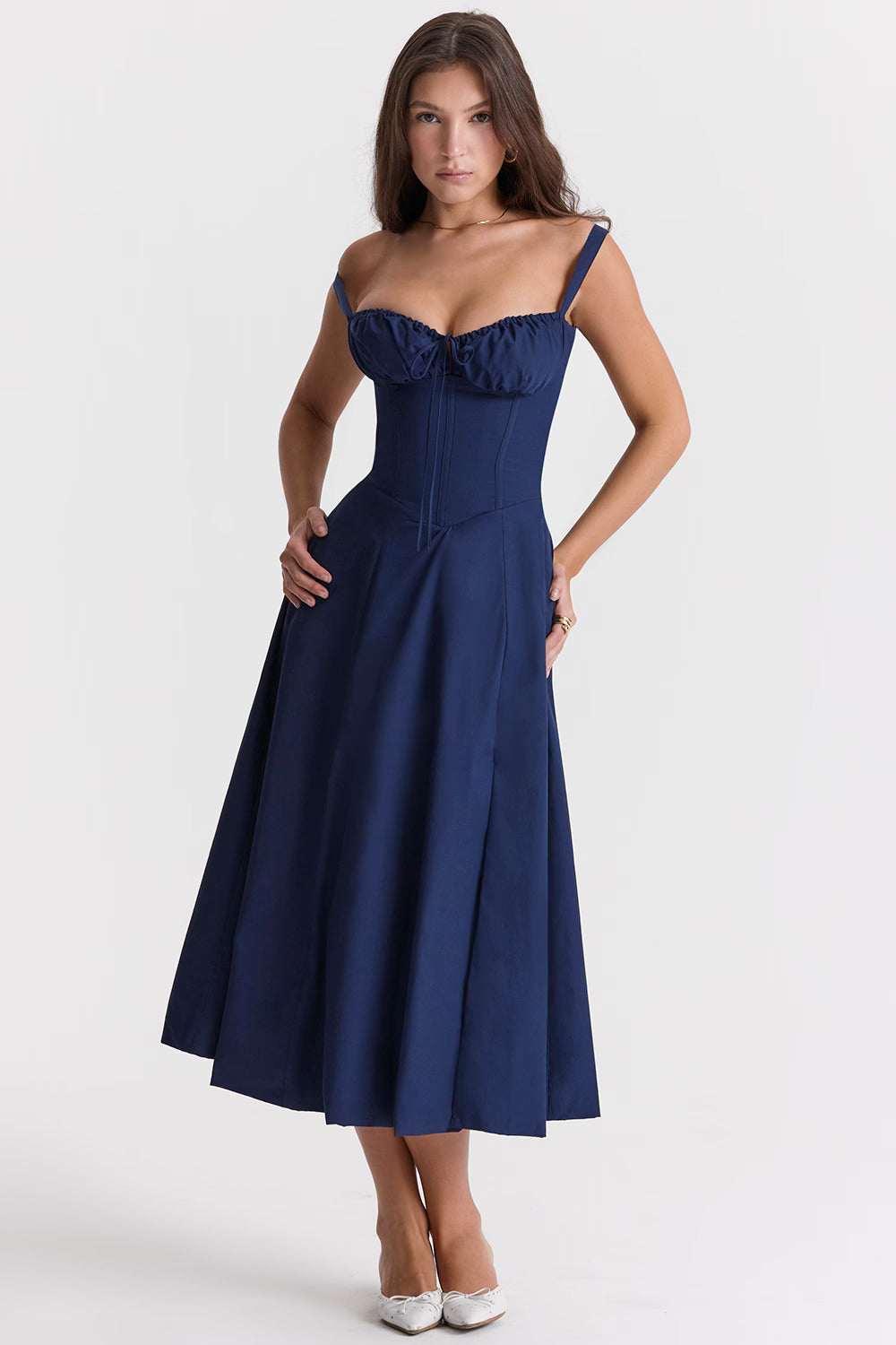 LUCIE Vestido de verano - Azul oscuro
