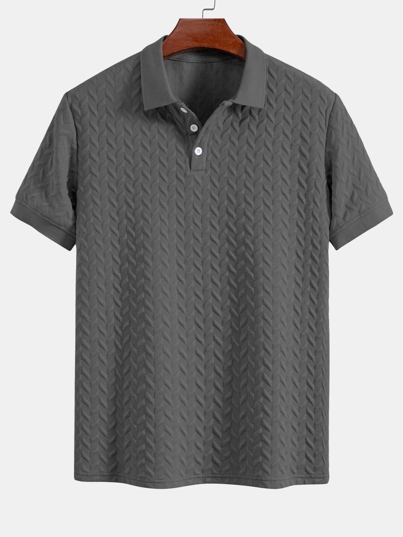 Polo jacquard geométrico