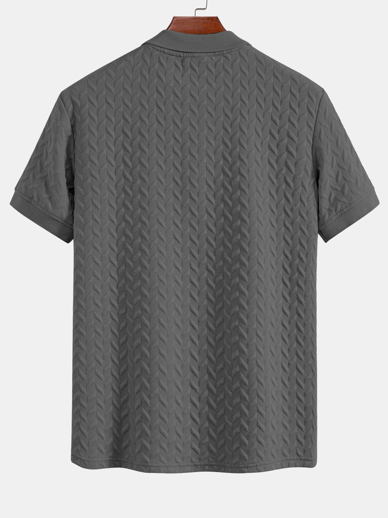 Polo jacquard geométrico