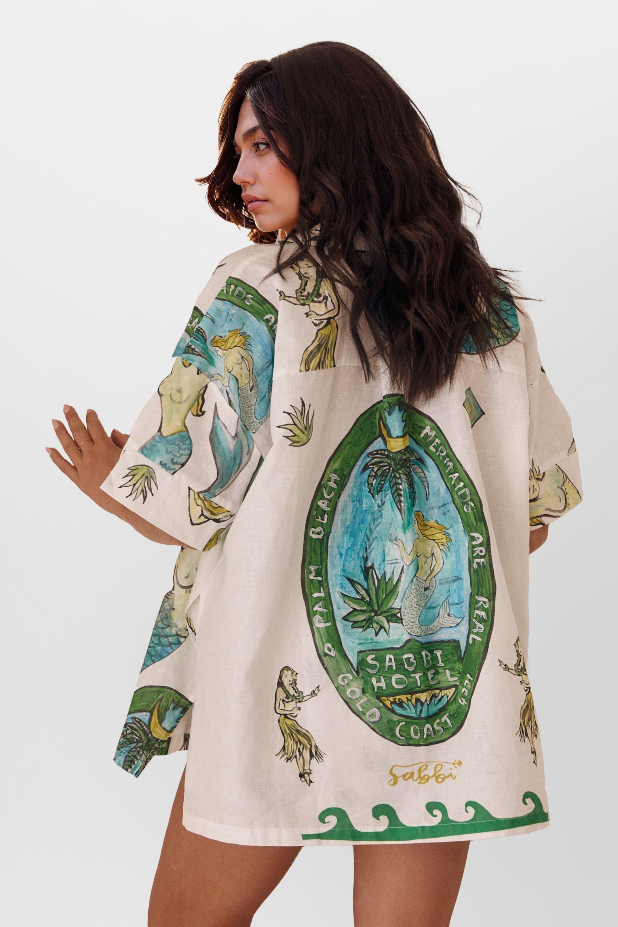 Aitana - Conjunto camisero estampado sirena