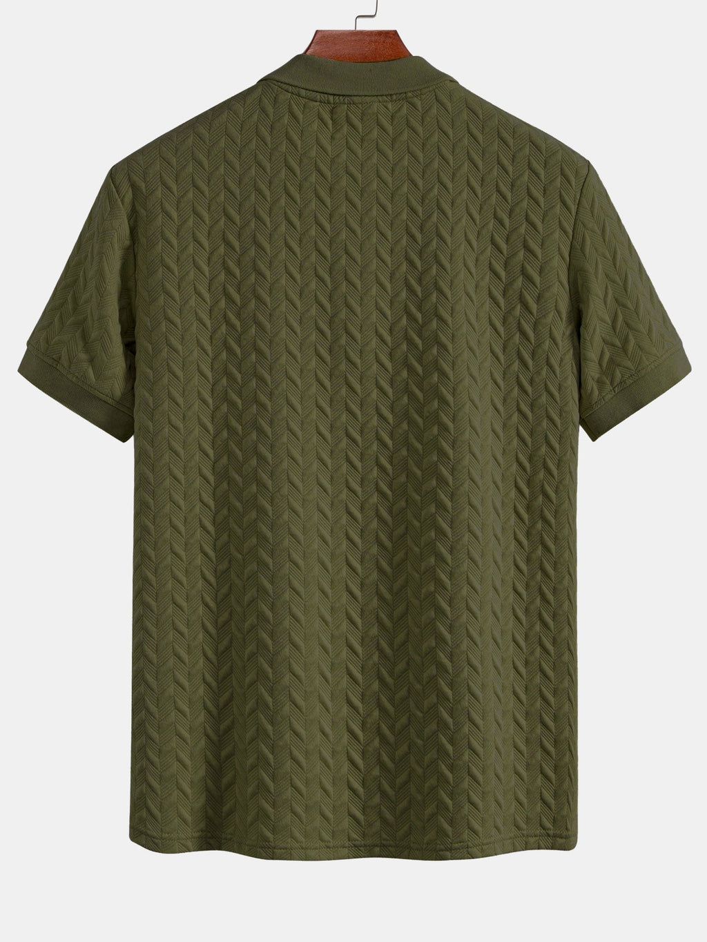 Polo jacquard geométrico