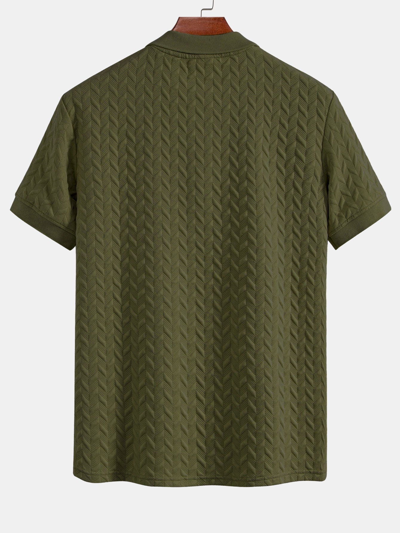 Polo jacquard geométrico