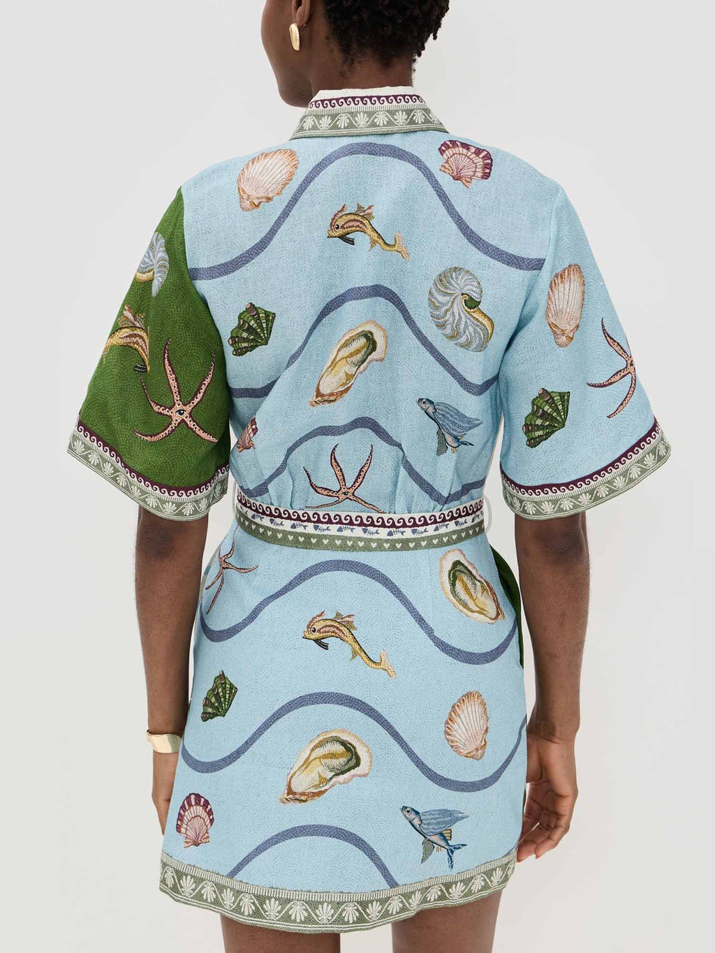Marta - Conjunto camisero estampado mediterráneo