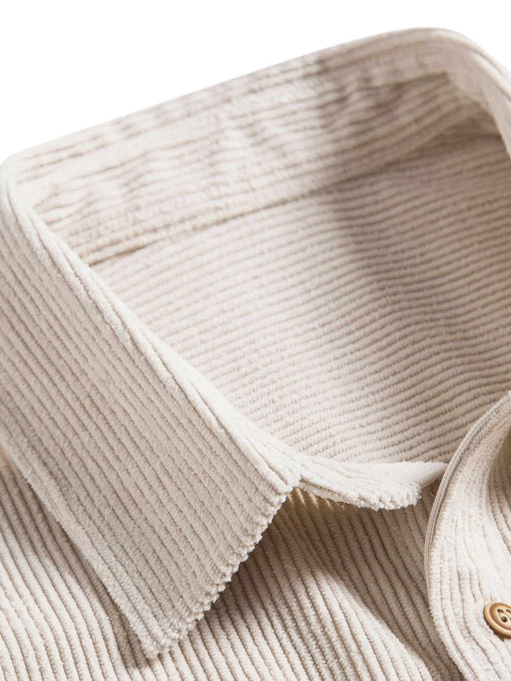 Camisa de algodón con botones y mangas cortas