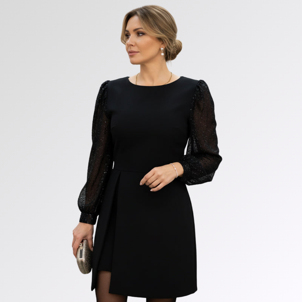 Daniela - Elegante vestido con purpurina