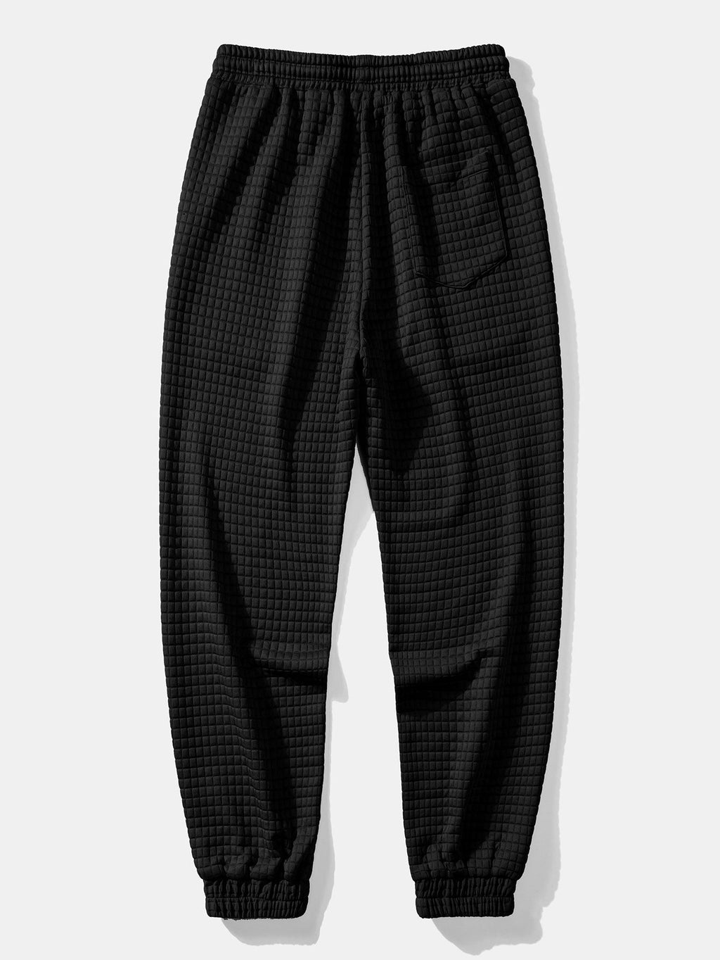 Camiseta waffle de manga corta + joggers waffle con cordón