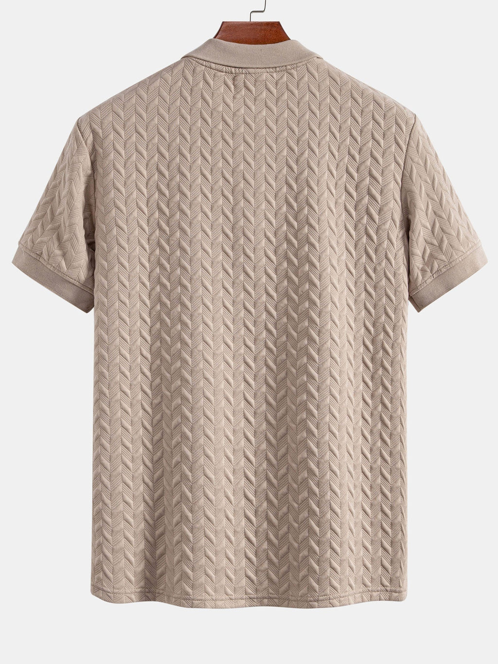 Polo jacquard geométrico