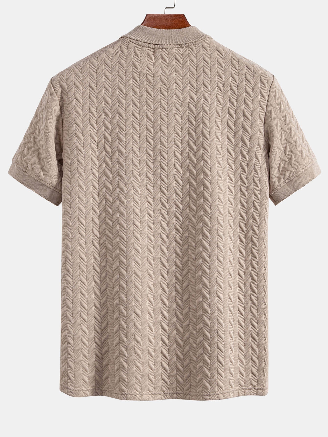 Polo jacquard geométrico