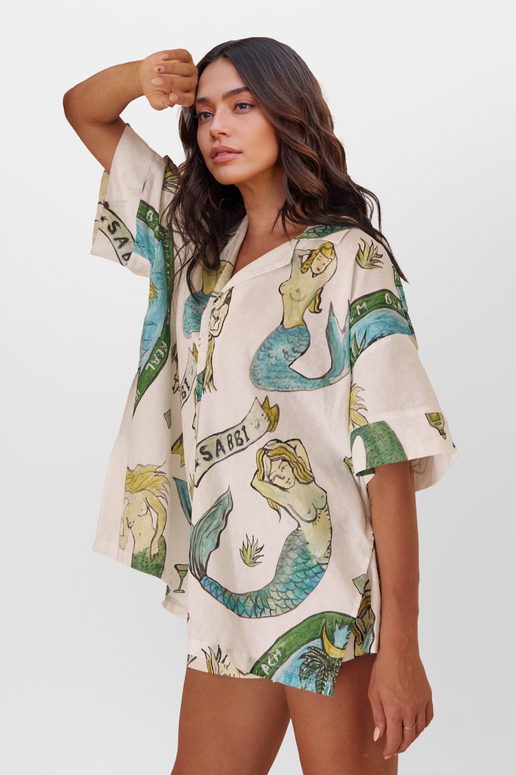 Aitana - Conjunto camisero estampado sirena