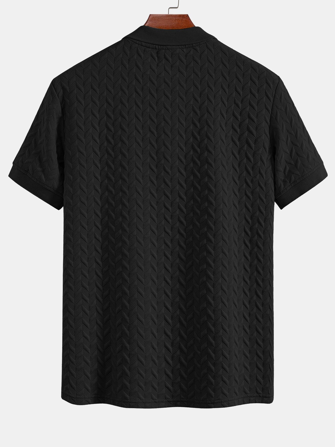 Polo jacquard geométrico