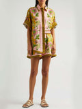Vega - Conjunto camisero estampado con short