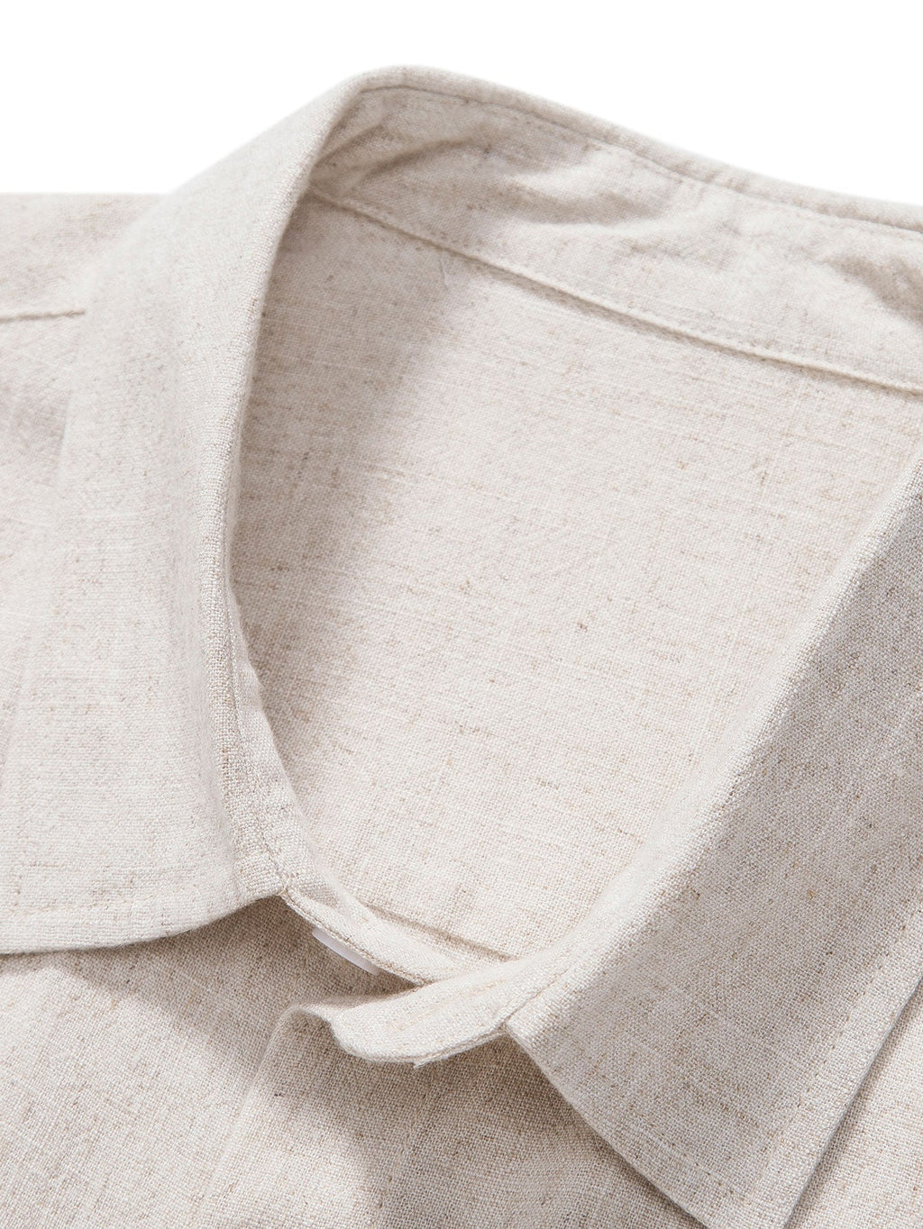 Camisa con botones en mezcla de lino y rayón