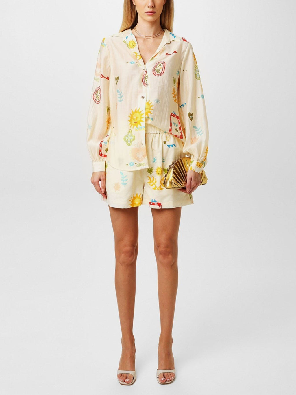 CONJUNTO CAMISERO ESTAMPADO CON SHORT
