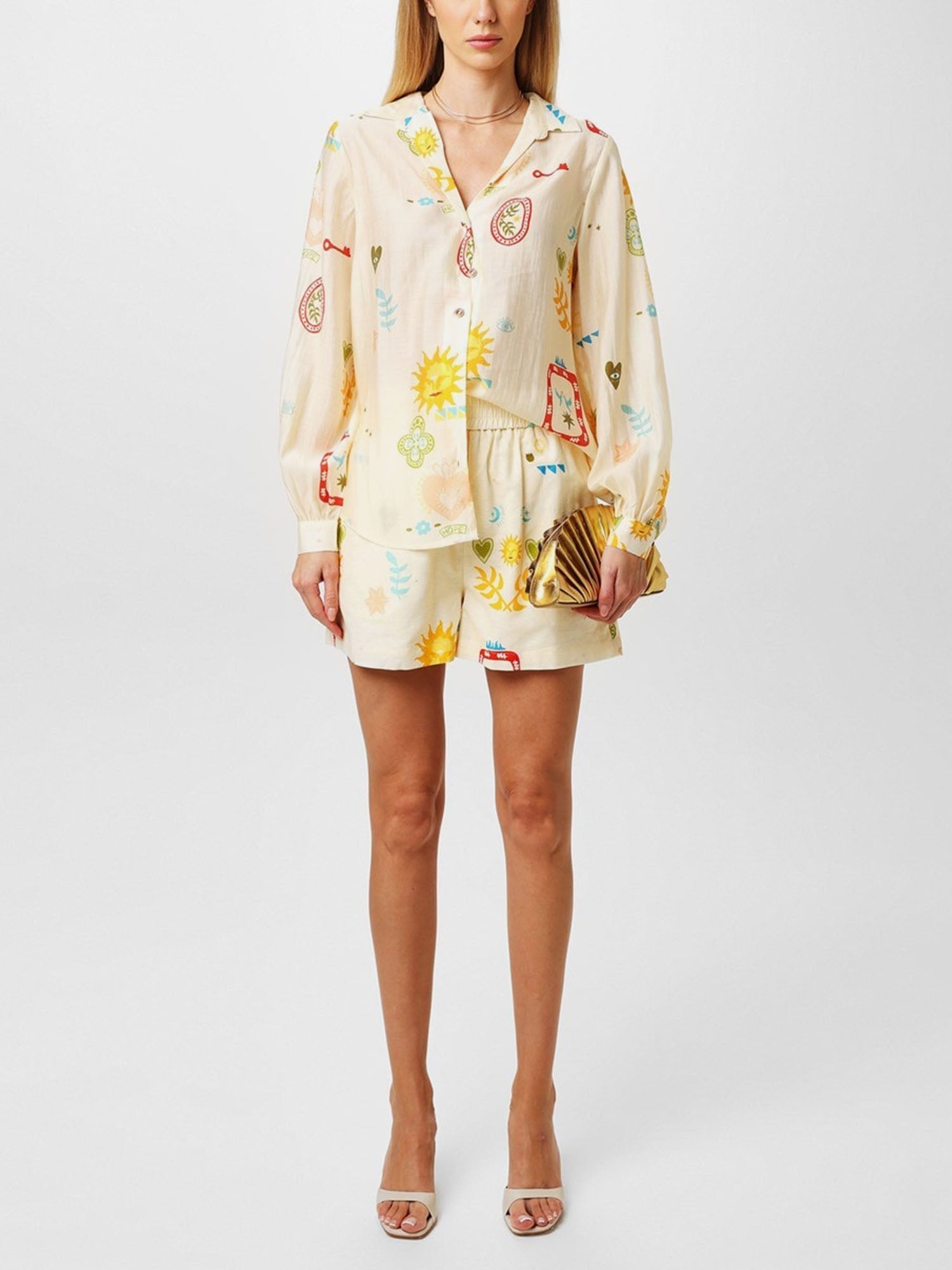 CONJUNTO CAMISERO ESTAMPADO CON SHORT