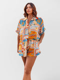 Sara - Conjunto camisa oversize y short estampado