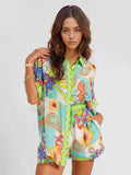 Elena - Conjunto camisero estampado boho