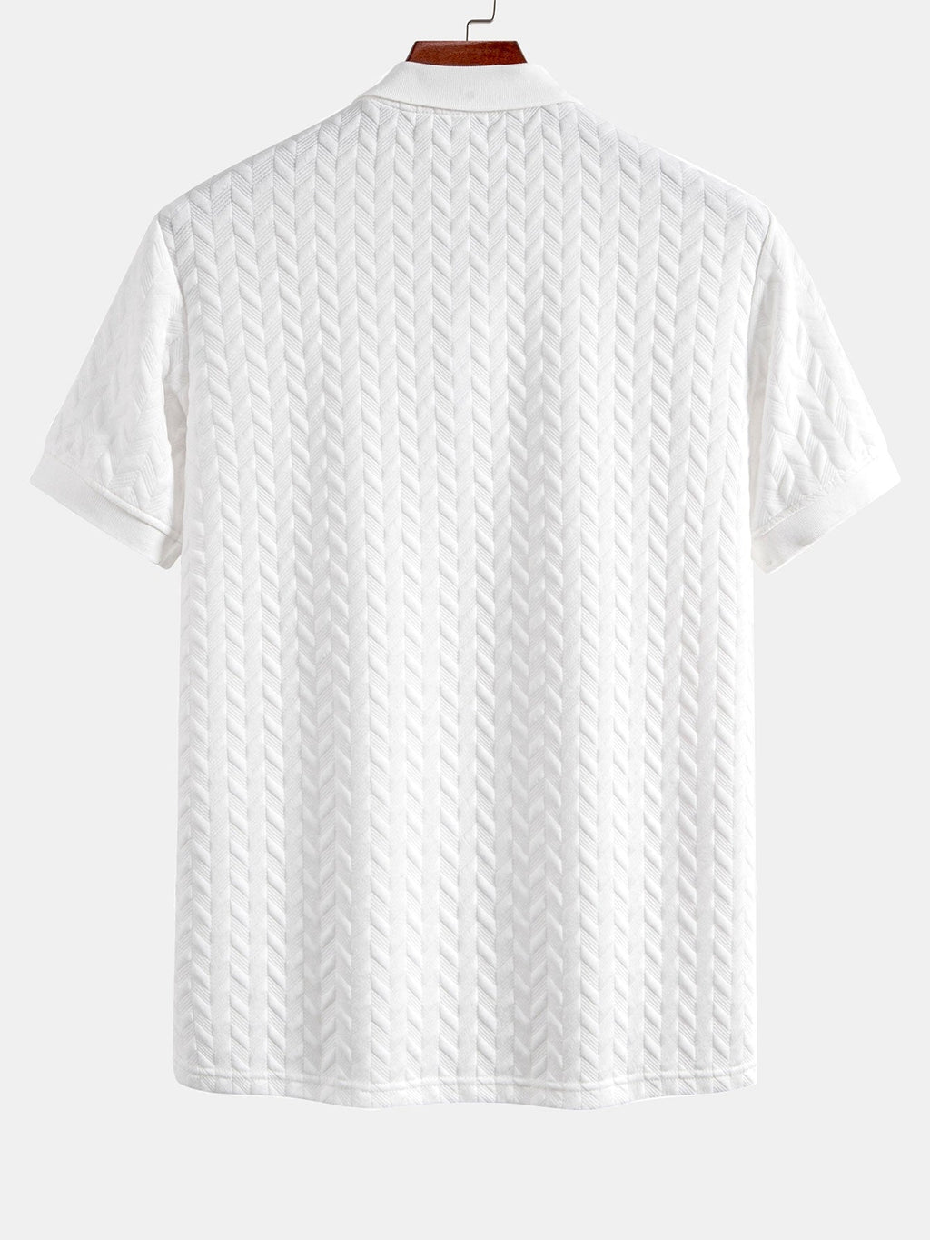 Polo jacquard geométrico