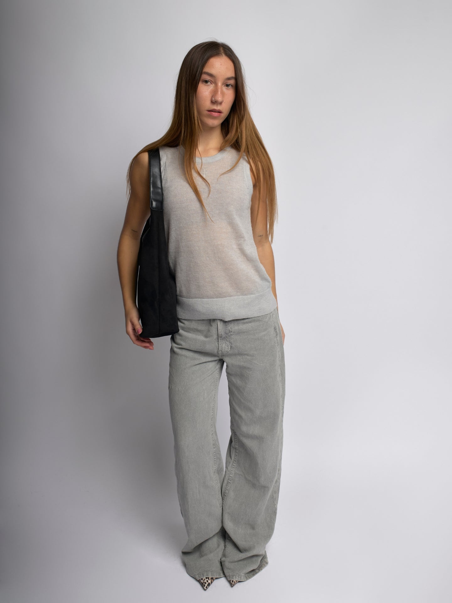 Suede Daily Leather Tote - Bolso tote diario de ante