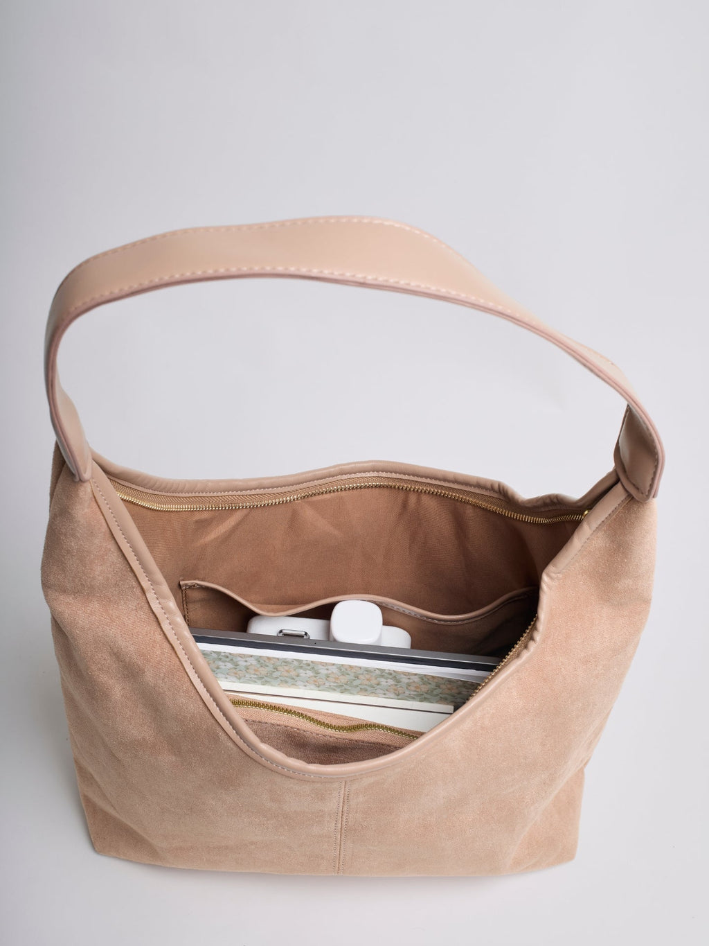 Suede Daily Leather Tote - Bolso tote diario de ante