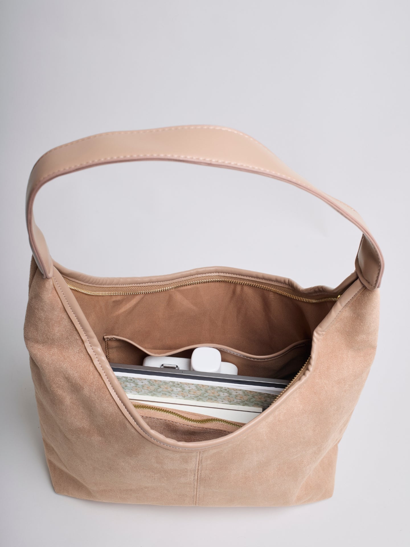 Suede Daily Leather Tote - Bolso tote diario de ante