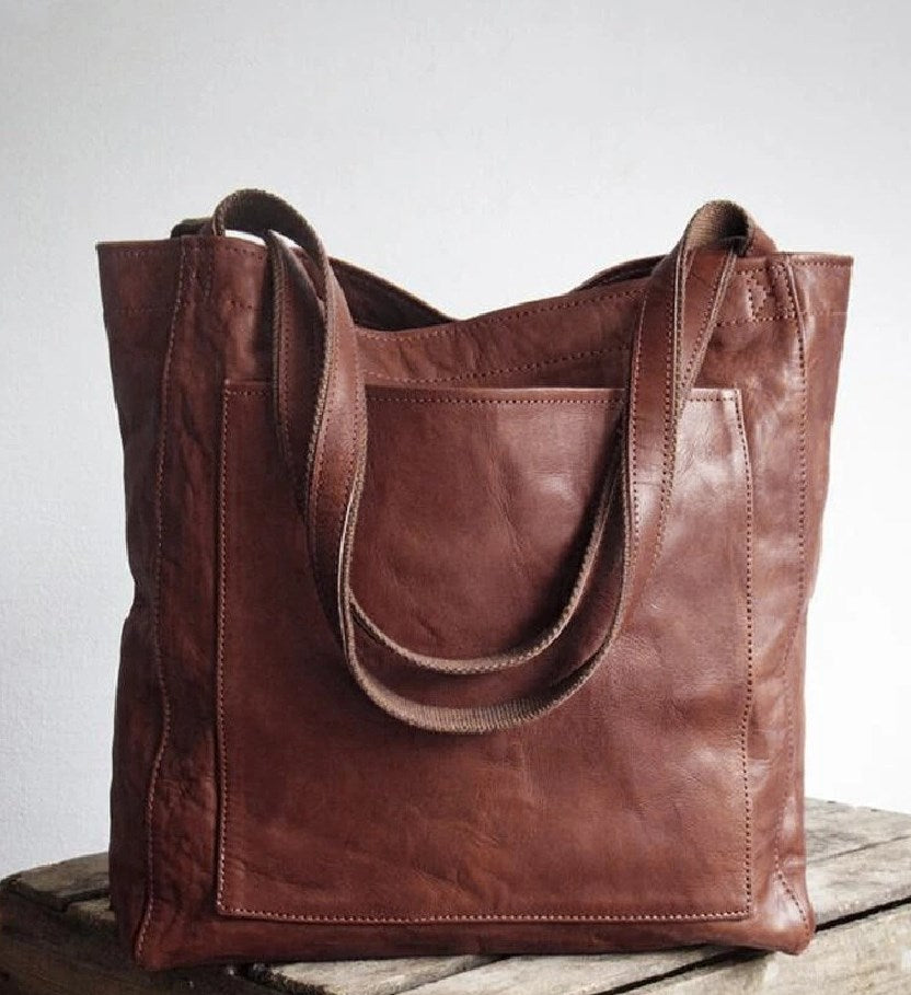 THESSALY - Bolso tote clásico de piel