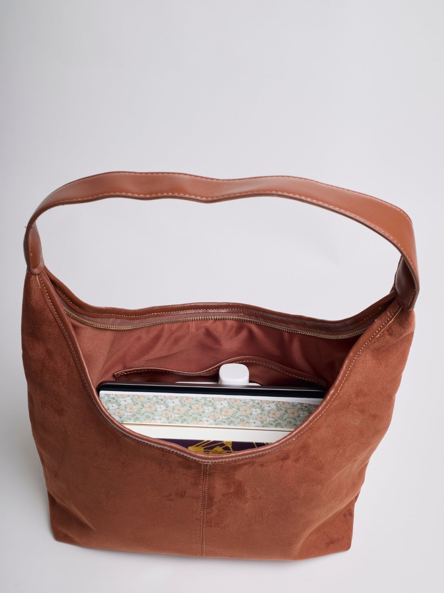 Suede Daily Leather Tote - Bolso tote diario de ante