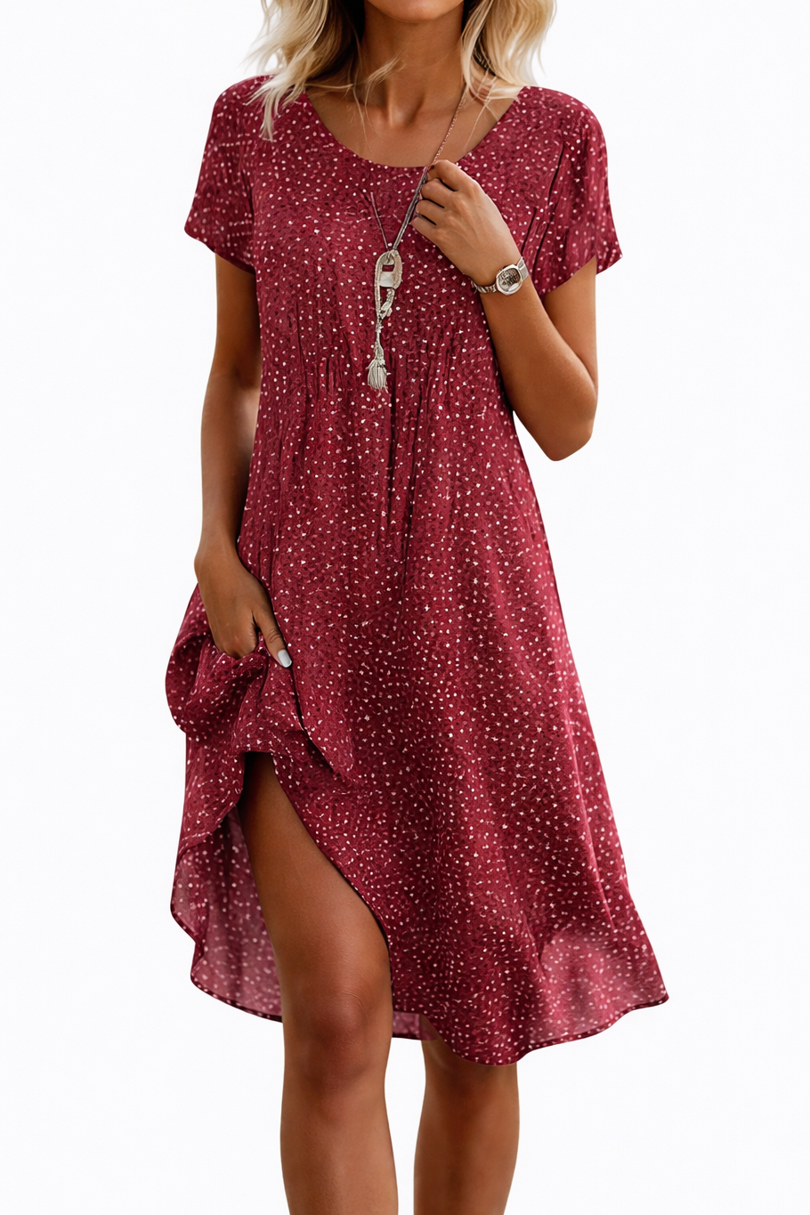 Bianca-Vestido midi.