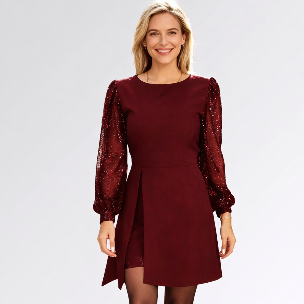Daniela - Elegante vestido con purpurina