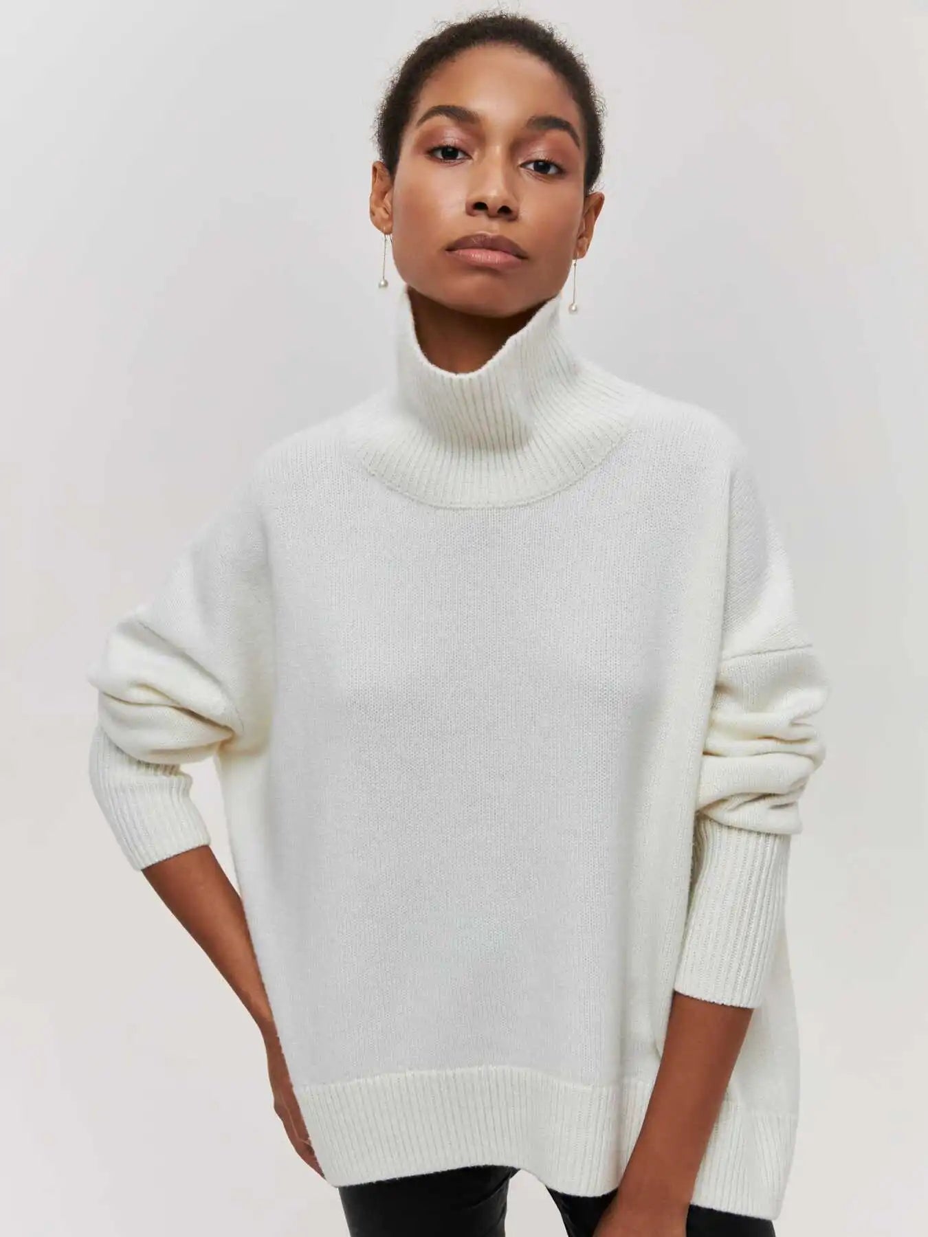 GIANA - Jersey de cuello alto acogedor