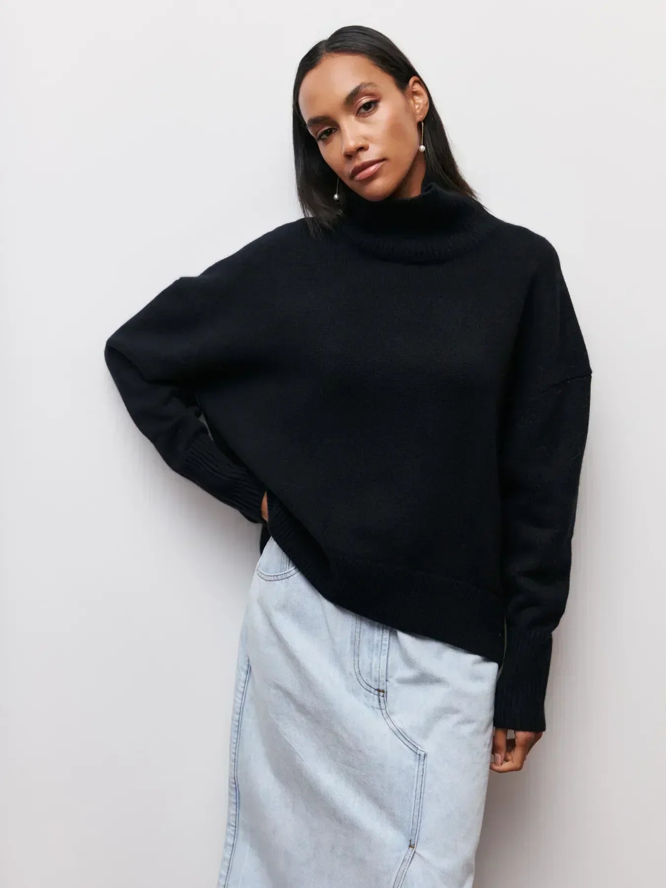 GIANA - Jersey de cuello alto acogedor