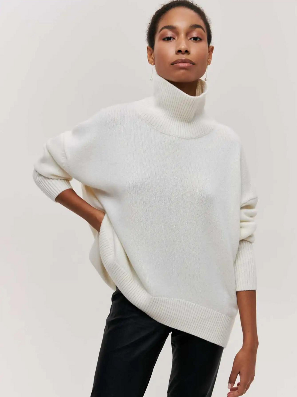 GIANA - Jersey de cuello alto acogedor