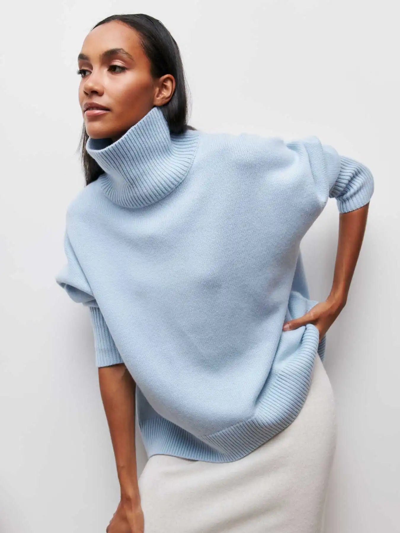 GIANA - Jersey de cuello alto acogedor