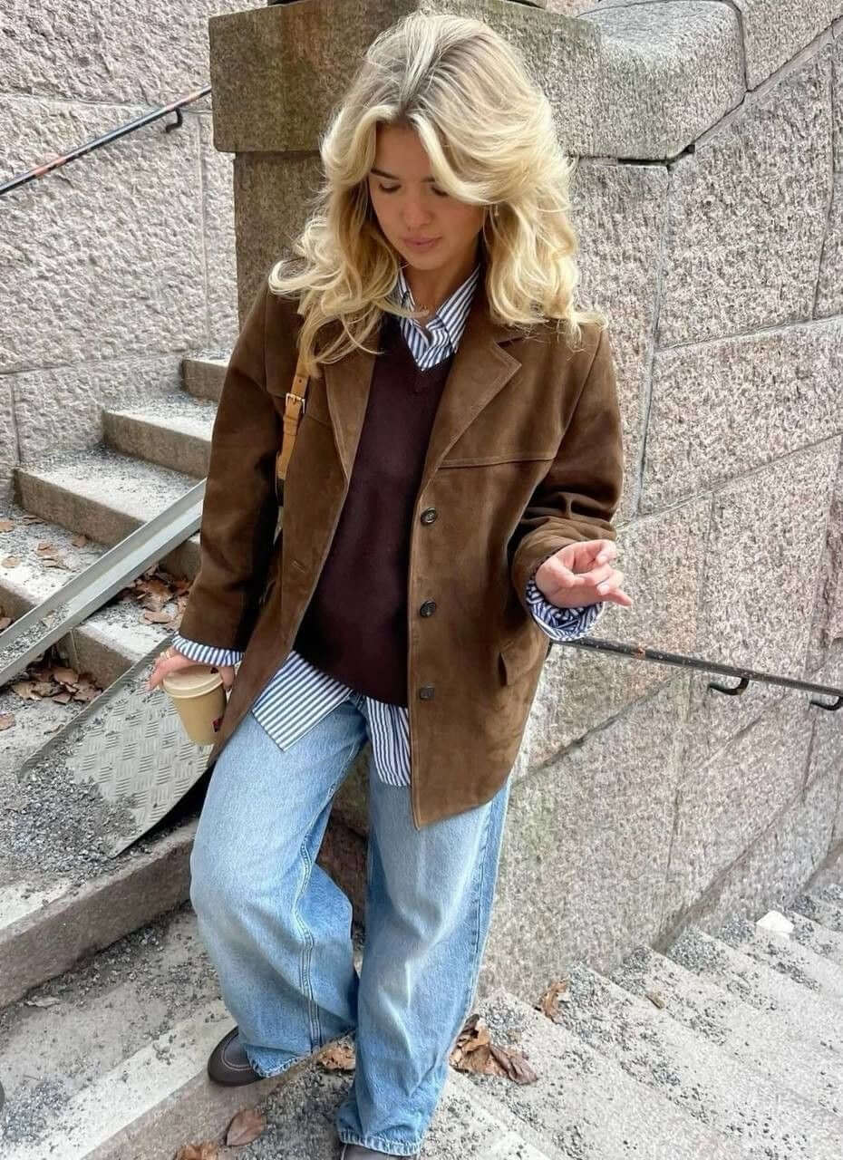 NADIA - Abrigo statement de ante elegante