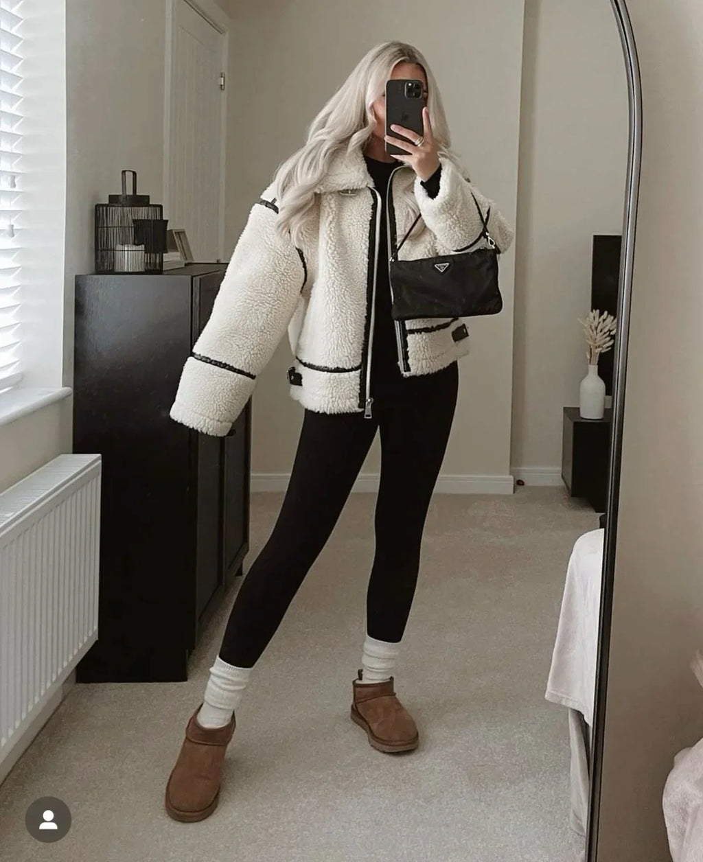 JASMIN - Abrigo teddy suave