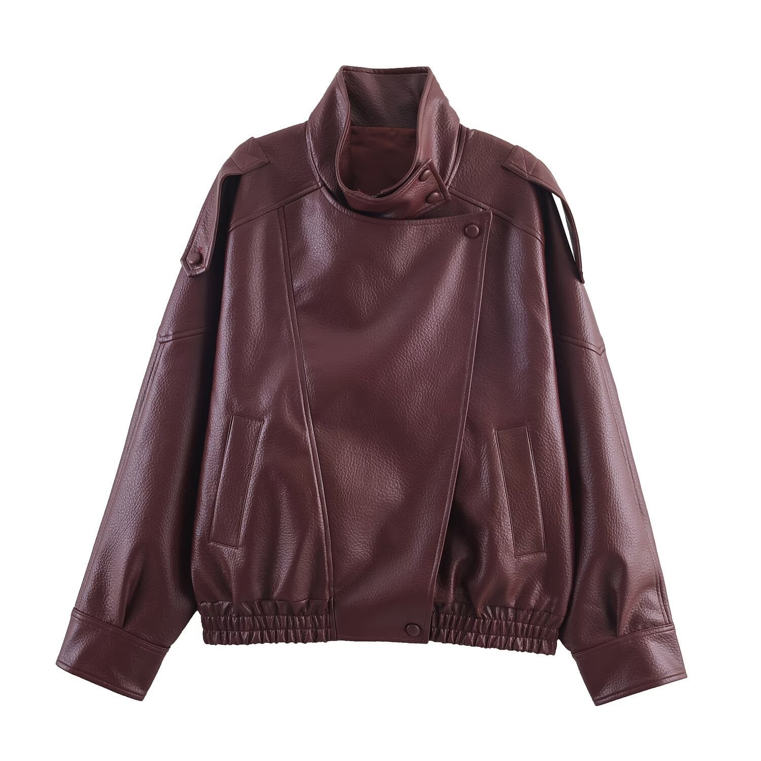 LAUREN - Chaqueta oversize de piel sintética