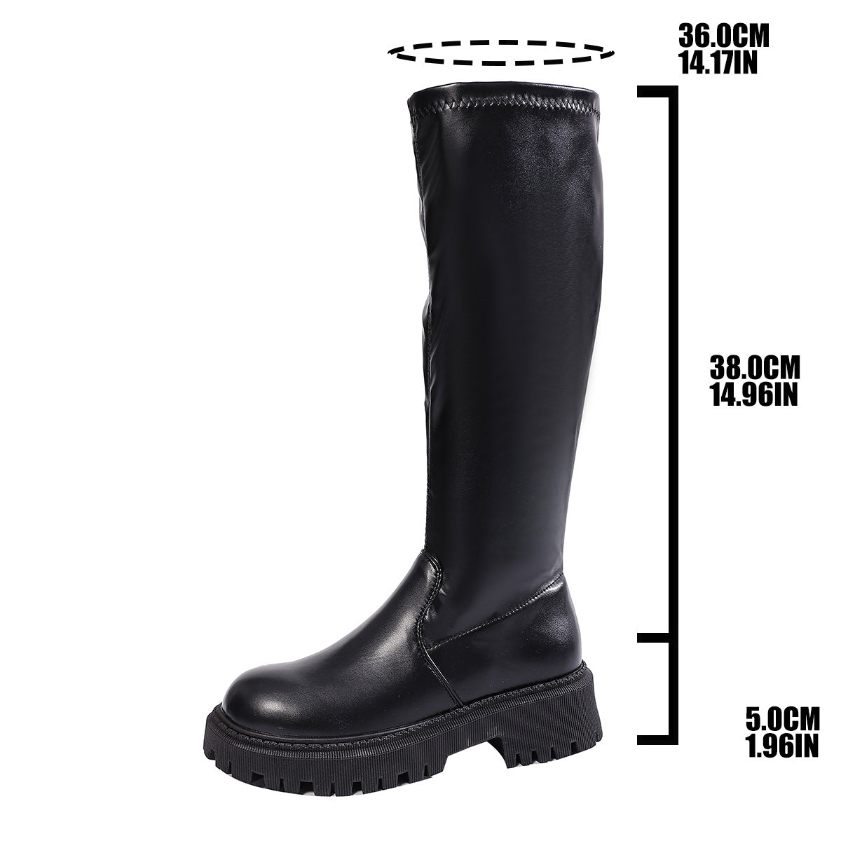 Masie - Botas negras hasta la rodilla