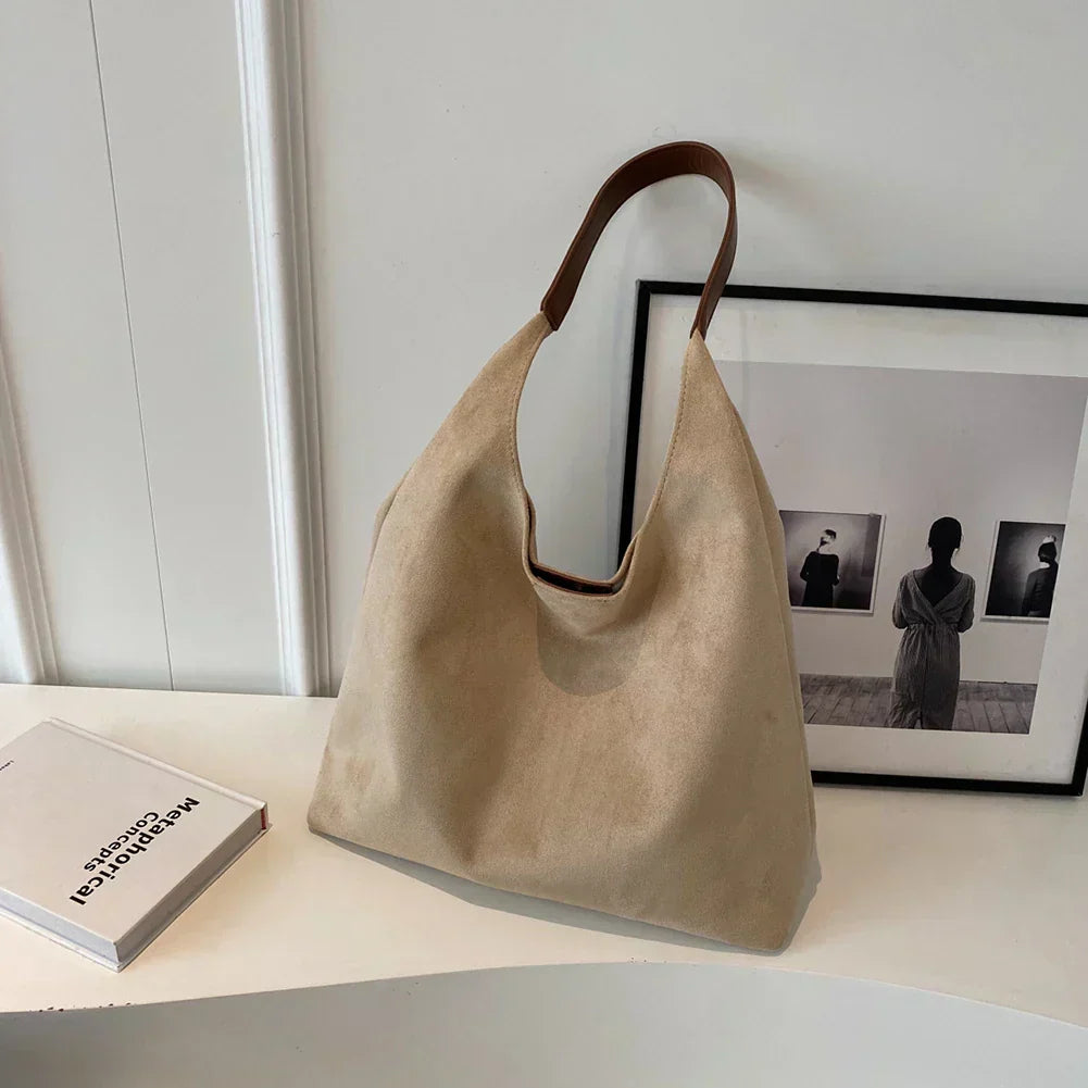 MILLE - Bolso tote de ante