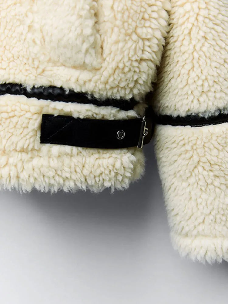 JASMIN - Abrigo teddy suave