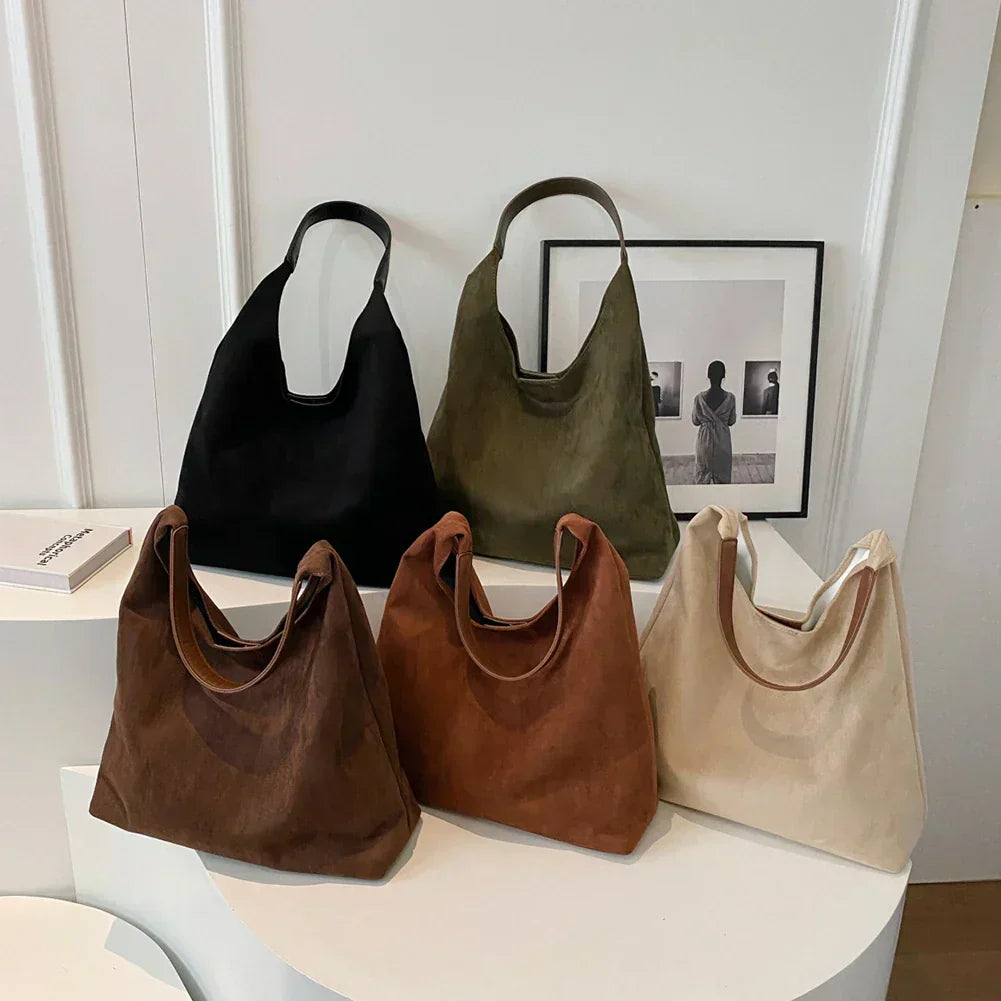 MILLE - Bolso tote de ante