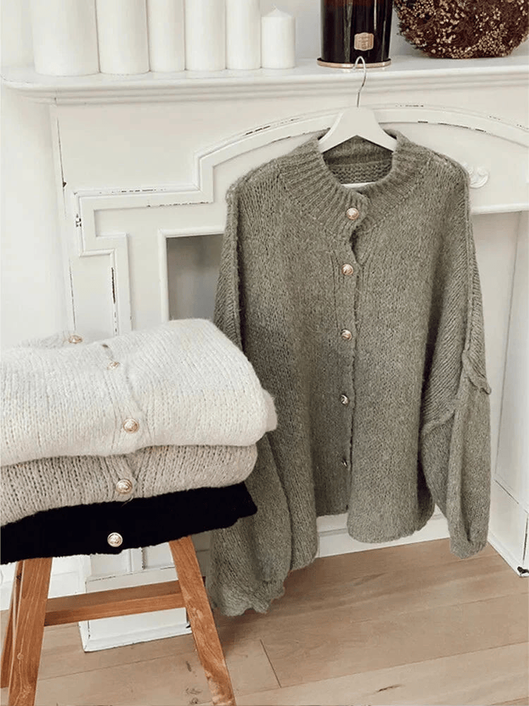NORA - Cárdigan de punto oversized