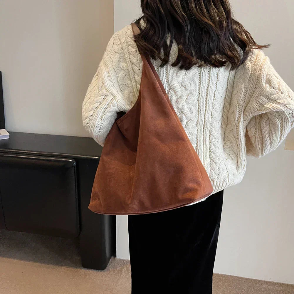 MILLE - Bolso tote de ante