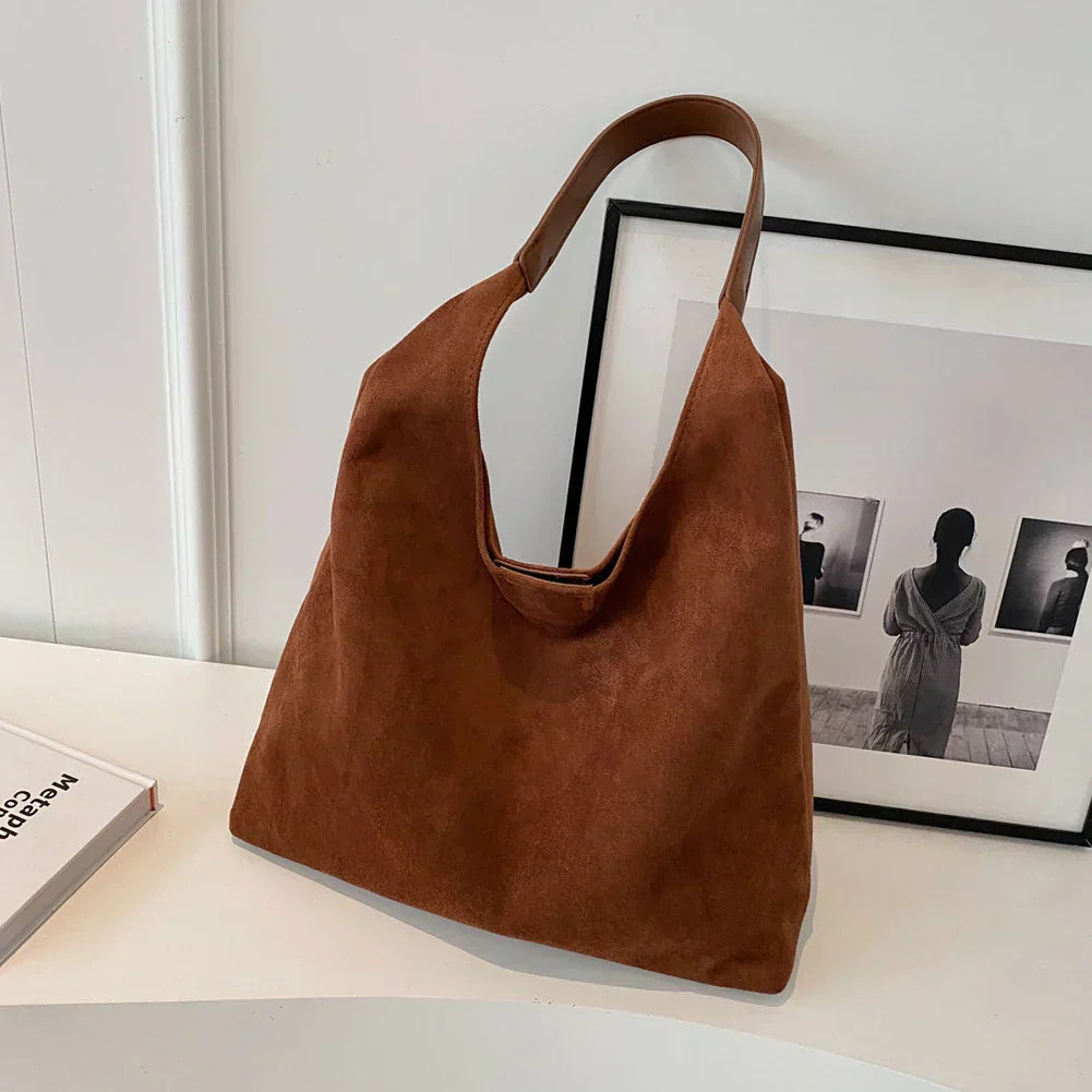 MILLE - Bolso tote de ante