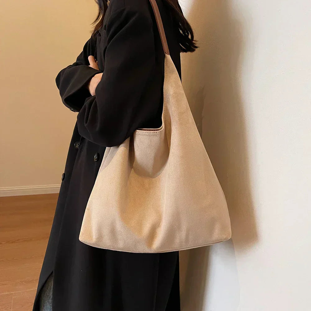 MILLE - Bolso tote de ante