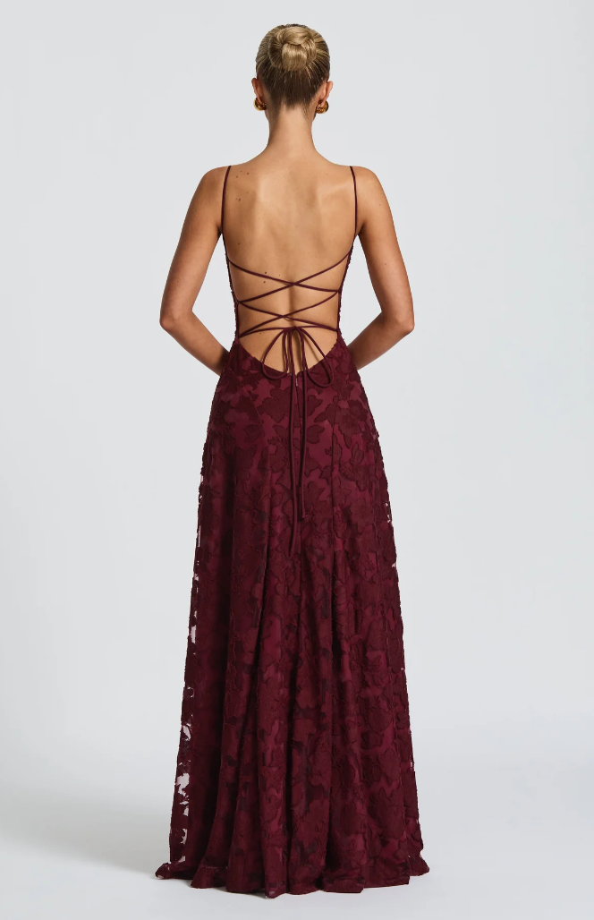 SOFIA - Vestido maxi de encaje