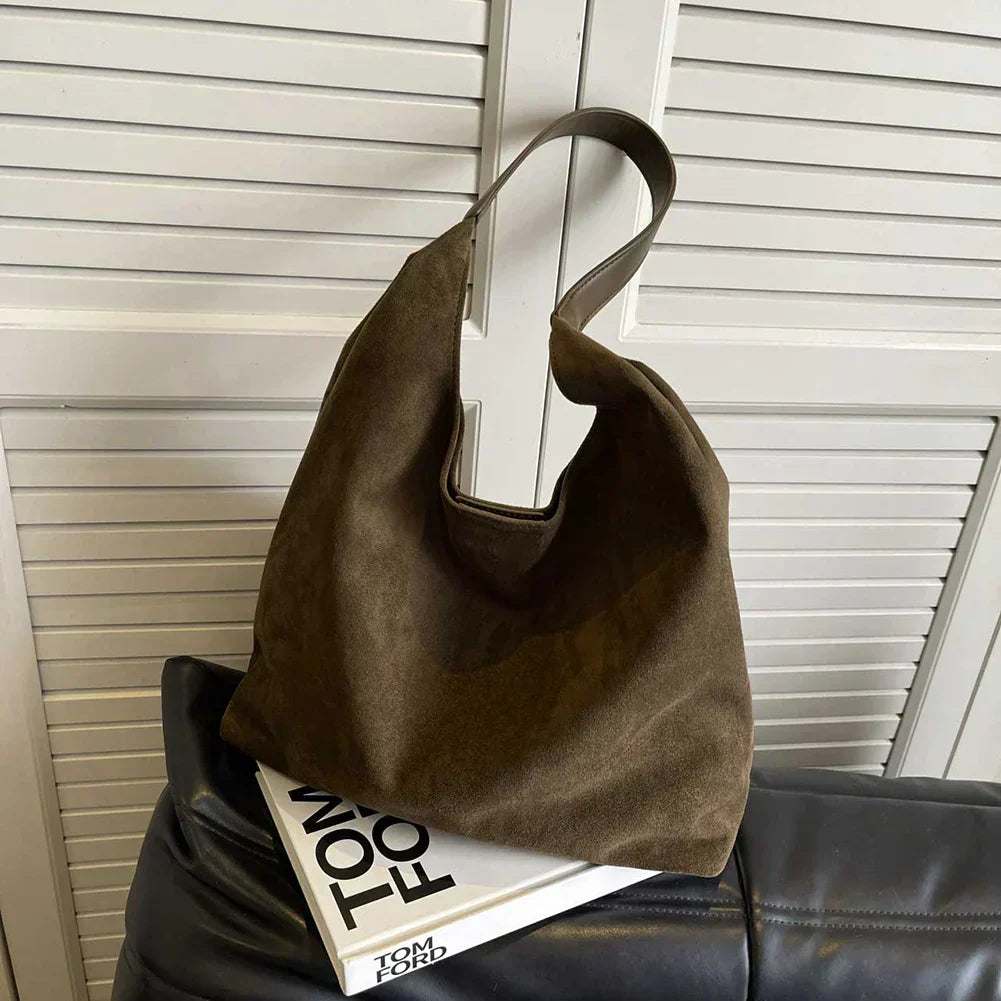 MILLE - Bolso tote de ante