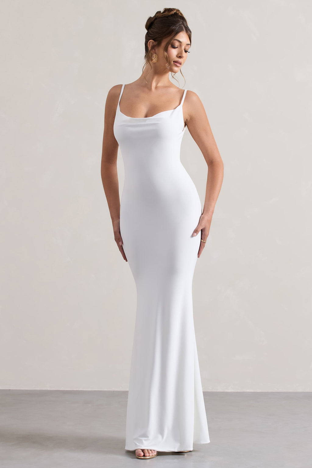 MANJA - Elegante vestido largo con espalda descubierta