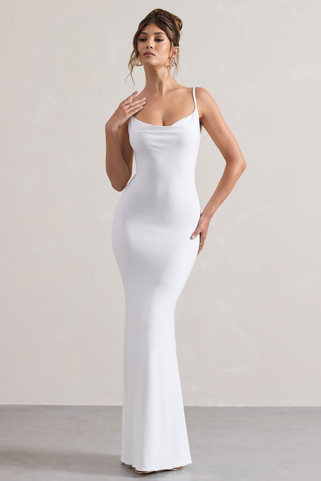 MANJA - Elegante vestido largo con espalda descubierta