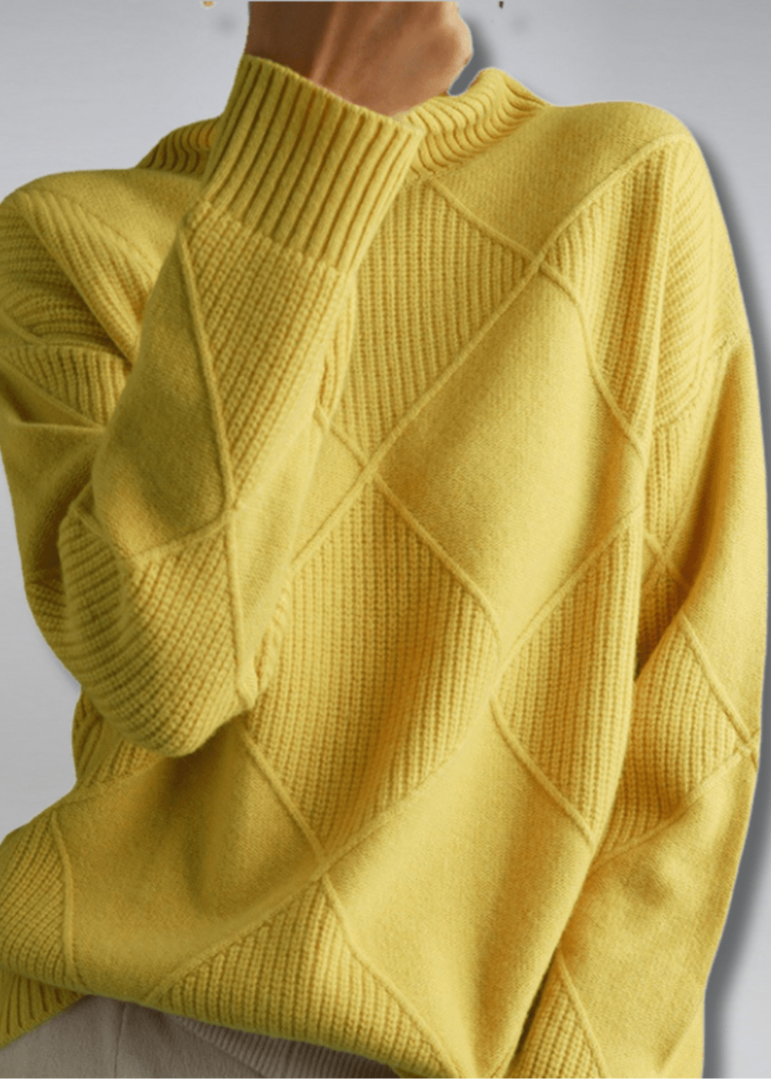 MATHILDA – Jersey de cuello alto de cachemira