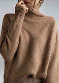 MATHILDA – Jersey de cuello alto de cachemira