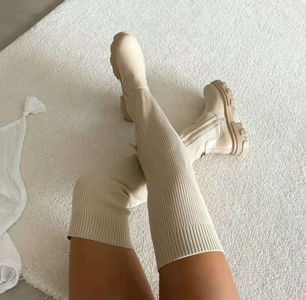 MADDIE - Botas elásticas overknee